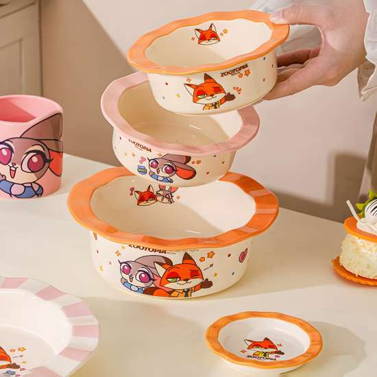 Zootopia Porcelain Set 10 Pcs
